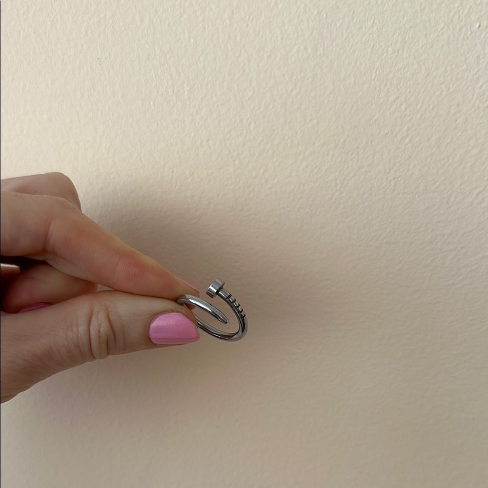 Silver Nail Ring size 7